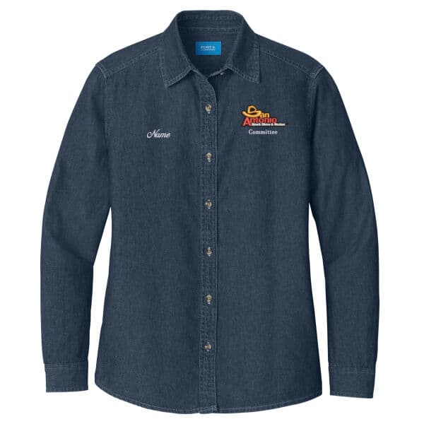 Committee Ladies Long Sleeve Value Denim Shirt - LC Stack Committee