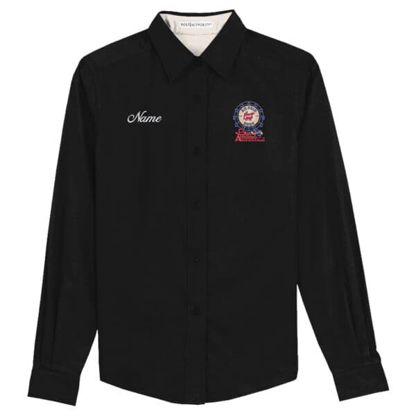 Committee Ladies Long Sleeve Easy Care - Farris Wheel Logo