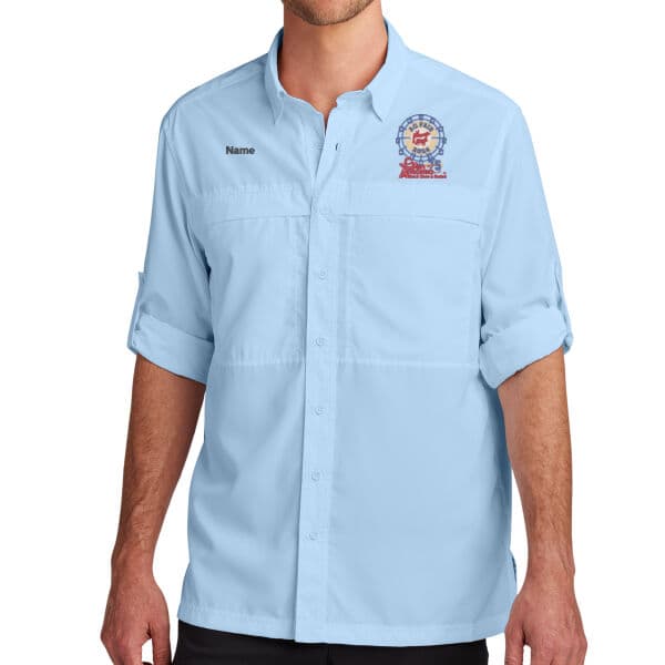Committee Men's Long Sleeve UV Daybreak Shirt - Farris Wheel Logo
