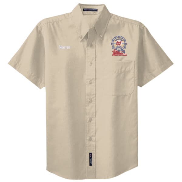 Committee Men's Short Sleeve Easy Care Shirt - Farris Wheel Logo