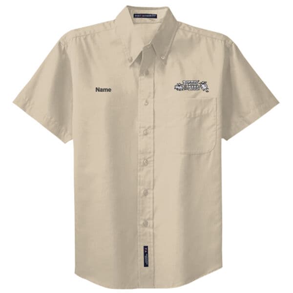 Committee Men's Short Sleeve Easy Care Shirt - Bustin In The Barn